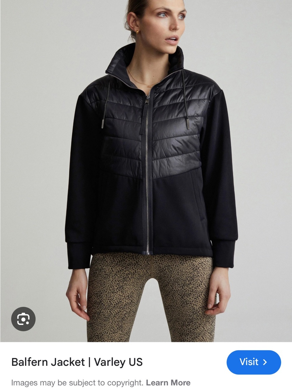 Varley Women’s Balfern Jacket MED BLACK NWT!